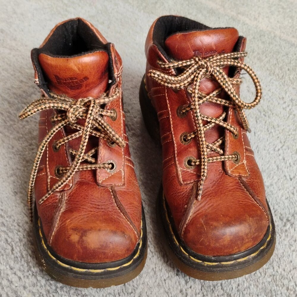 Dr Martens Y2K Vintage Chunky Platform Leather Boots 2C01 Size 7M/8L